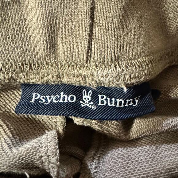 Psycho Bunny Men’s Embroidered Bunny French Terry Sweatpant Taupe Size Small - Picture 8 of 10